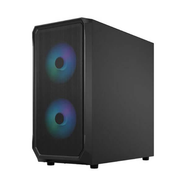 Fractal Design Focus 2 Mesh RGB TG Clear Tint (ATX) Mid Tower Cabinet (Black)