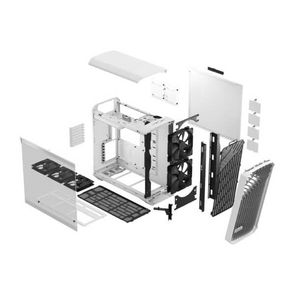 Fractal Design Torrent TG Clear Tint (E-ATX) Mid Tower Cabinet (White)