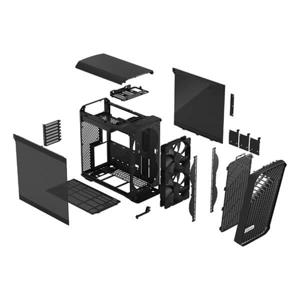 Fractal Design Torrent Compact TG Dark Tint (E-ATX) Mid Tower Cabinet (Black)
