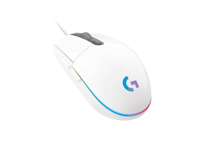 Logitech G203 RGB Wired Gaming Mouse (White)