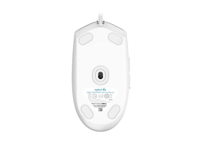 Logitech G203 RGB Wired Gaming Mouse (White)