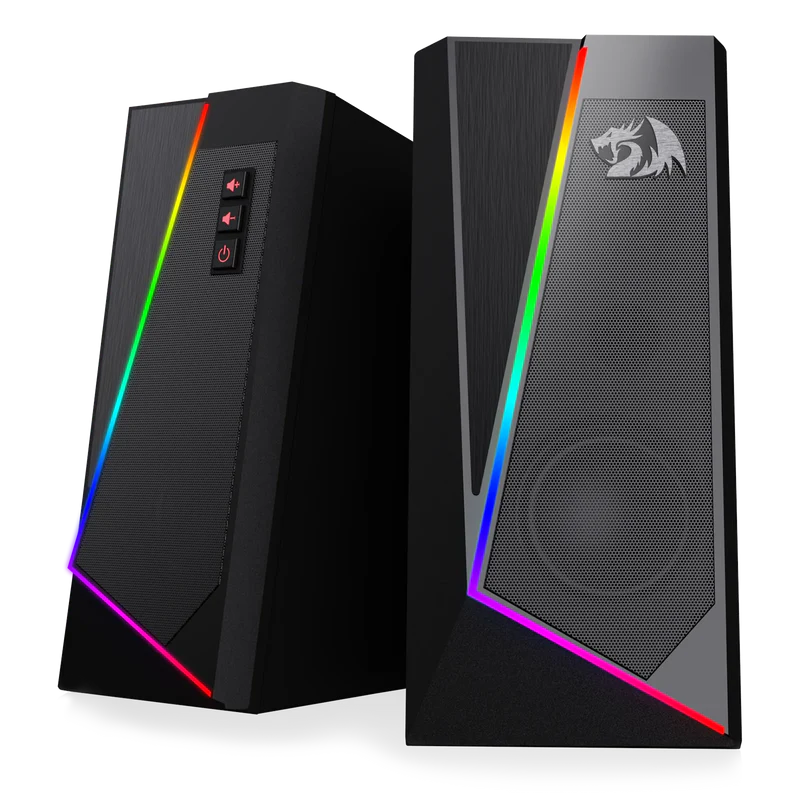 ANVIL GS520 - RGB 2.0 Channel Gaming Wired Desktop Speakers (Black)