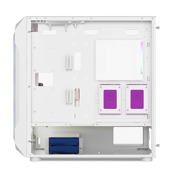 Ant Esports ICE-410TG ARGB (E-ATX) Mid Tower Cabinet (White)