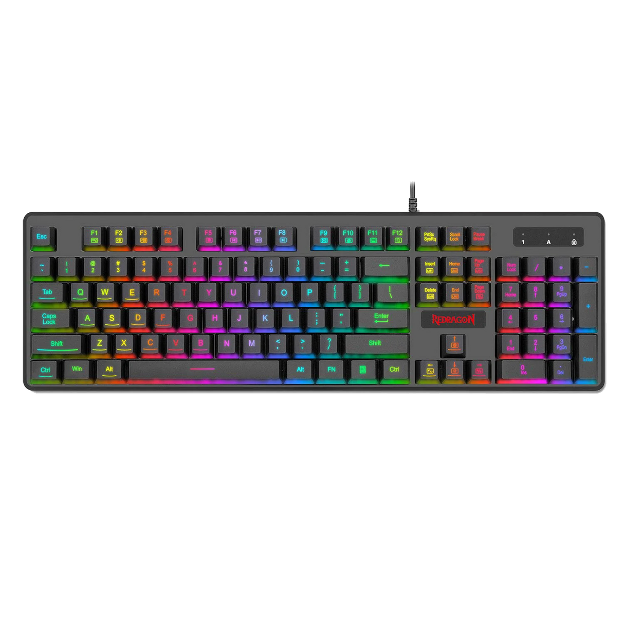 Dyaus Pro K509-1 - 104 Keys Rgb Wired Keyboard Without Side Led (Mechanical Feel)