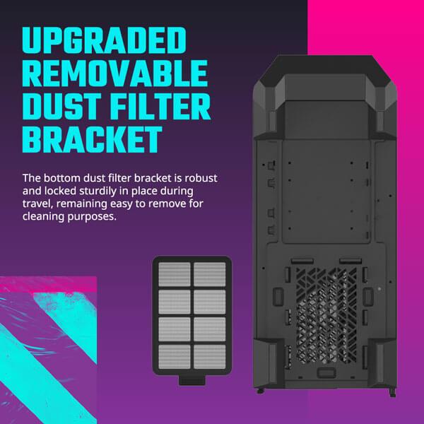 Cooler Master MasterBox 520 Mesh ARGB (E-ATX) Mid Tower Cabinet (White)