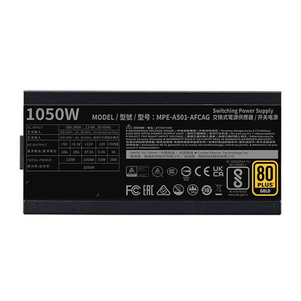 Cooler Master MWE 1050 V2 ATX3.0 1050 Watt 80 Plus Gold SMPS