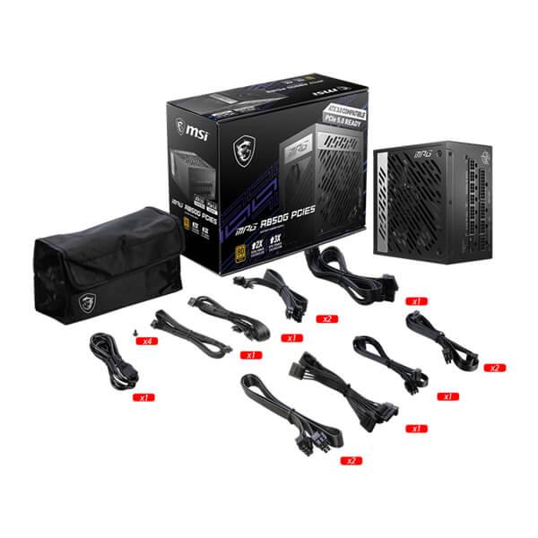 MSI MPG A850G PCIE5 850 Watt 80 Plus Gold SMPS