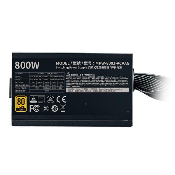 Cooler Master G800 800 Watt 80 Plus Gold SMPS