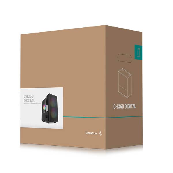 DeepCool CH360 Digital ARGB (M-ATX) Mini Tower Cabinet (Black)