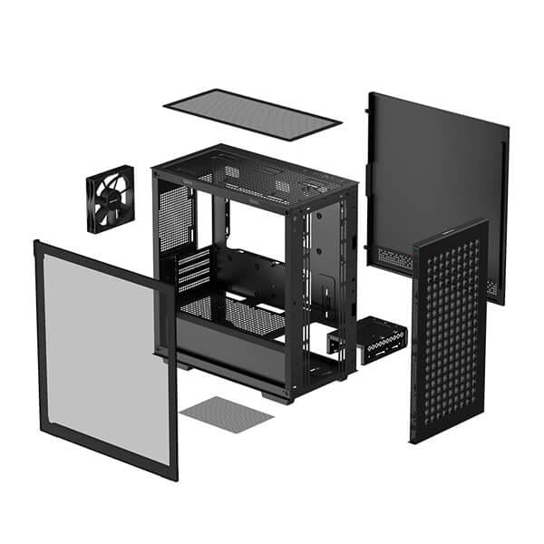 DeepCool CH370 (M-ATX) Mini Tower Cabinet (Black)