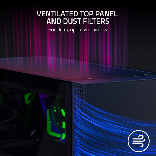 Razer Tomahawk ATX RGB (E-ATX) Mid Tower Cabinet (Black)