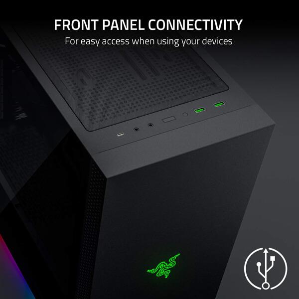 Razer Tomahawk ATX RGB (E-ATX) Mid Tower Cabinet (Black)