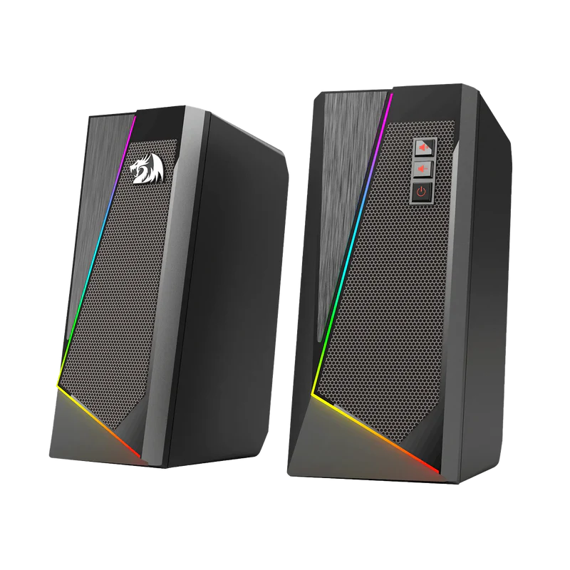 ANVIL GS520 - RGB 2.0 Channel Gaming Wired Desktop Speakers (Black)