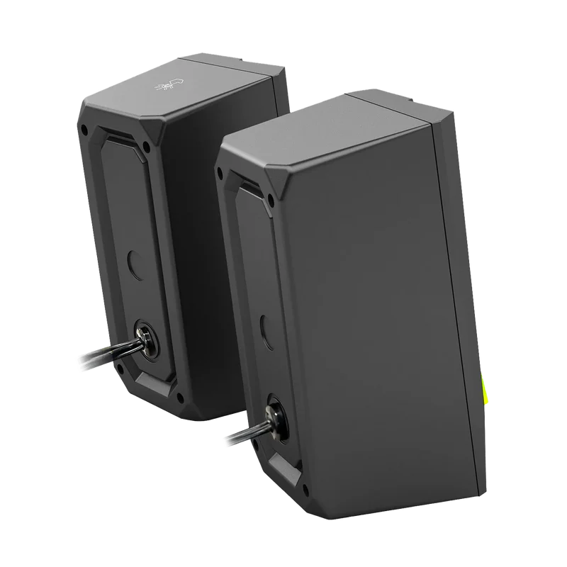 ANVIL GS520 - RGB 2.0 Channel Gaming Wired Desktop Speakers (Black)