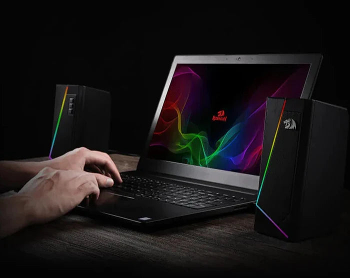 ANVIL GS520 - RGB 2.0 Channel Gaming Wired Desktop Speakers (Black)