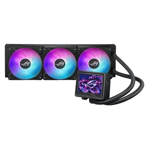 ASUS CPU AIO COOLER TRIPLE FAN 120MM WITH FULL COLOR LCD DISPLAY