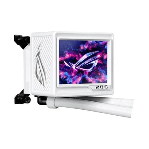 ASU CPU AIO COOLER TRIPLE FAN 120MM WITH 3.5" FULL COLOR LCD DISPLAY WHITE EDITION