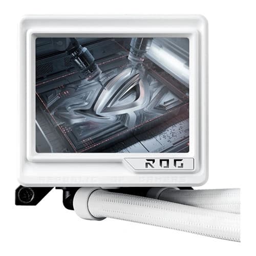 ASU CPU AIO COOLER TRIPLE FAN 120MM WITH 3.5" FULL COLOR LCD DISPLAY WHITE EDITION