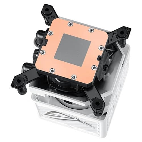 ASU CPU AIO COOLER TRIPLE FAN 120MM WITH 3.5" FULL COLOR LCD DISPLAY WHITE EDITION