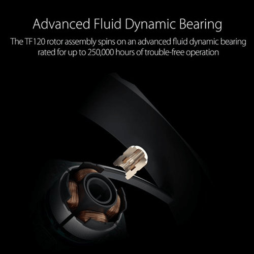 Asus TUF Gaming TF120 ARGB Black – 120mm Cabinet Fan with ARGB Controller (Triple Pack)