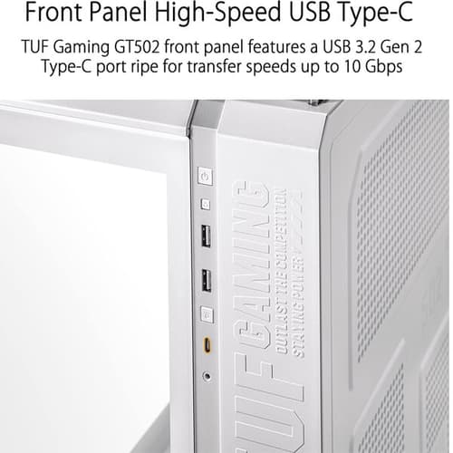 Asus TUF Gaming GT502 (ATX) Mid Tower Cabinet (White)