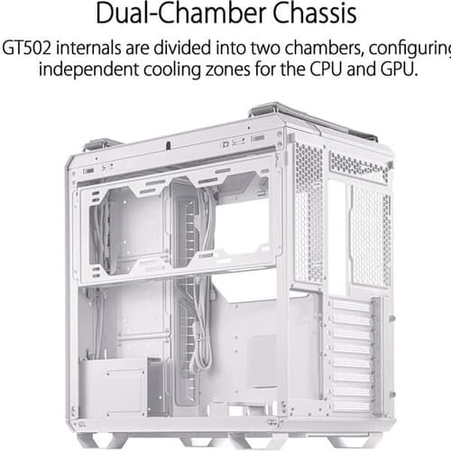 Asus TUF Gaming GT502 (ATX) Mid Tower Cabinet (White)