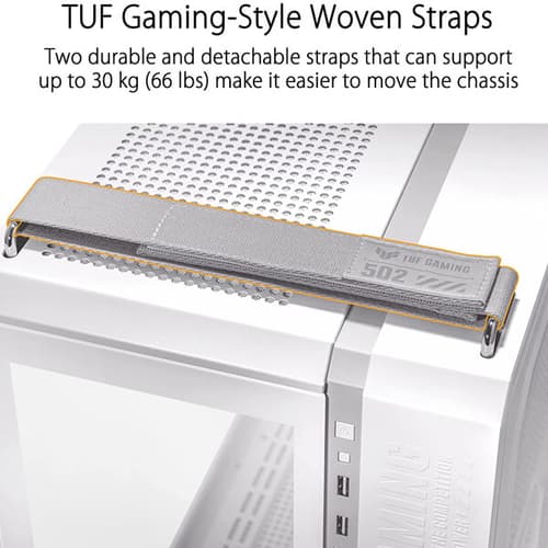 Asus TUF Gaming GT502 (ATX) Mid Tower Cabinet (White)