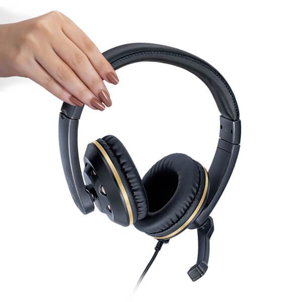 Fingers USB-Tonic H9 Gaming Headset (Black-Gold)