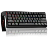 AULA WIN60 HE 60% RGB Mechanical Wired Gaming Keyboard | Hall Effect Magnetic Switches For PC/Mac | Black – Graywood Magnetic Switch (WIN60BW)