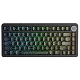 AULA F75 75% Wireless Trio Mode Mechanical Gaming Keyboard With Knob | Black Contour, Star-Vector (Seiya) Switch (F75BCS)