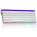 AULA Hero 68HE 60% Side Printed PBT Keycaps Wired Gaming Keyboard | White Side Engraved Keycaps – Meteor Magnetic Switch (HERO68WM)
