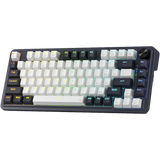 Ucal Pro K673 Pro - 75% Wired+2.4Ghz+BT Mechanical Keyboard White and Black ( Linear Red Switch)