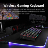 Deimos K599 - TKL 2.4Ghz+wired RGB Mechanical Keyboard (Red Switch)