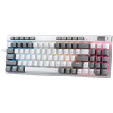 Magicwand Se K655 75% Wired Mechanical Keyboard White and Grey (Quiet Linear Red Switch)