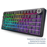 Black Contour Sublimation Keycaps 80 Qty | Compatible With All Aula F75 Keyboard Series | Black Contour (BCK)