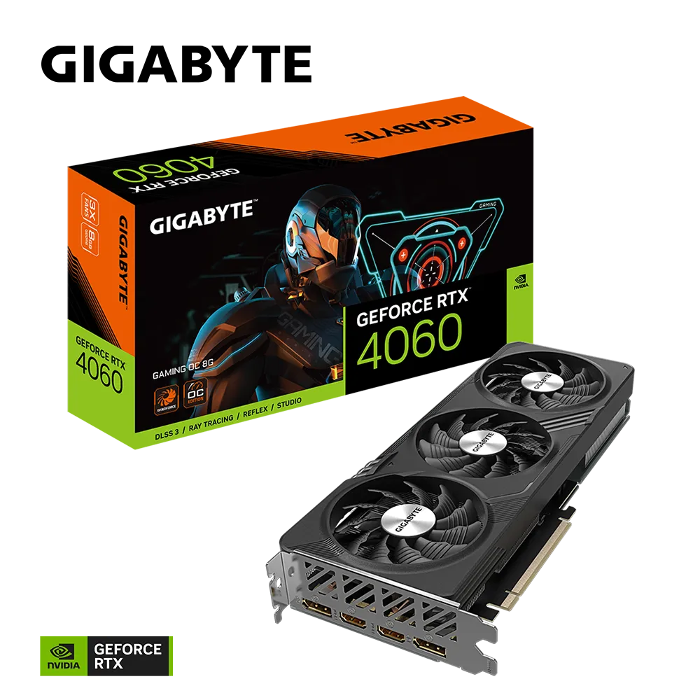 Gigabyte Geforce RTX 4060 GAMING OC 8GB GDDR6 Graphics Card