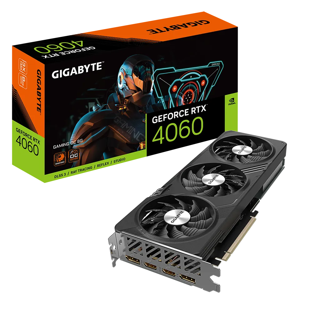 Gigabyte Geforce RTX 4060 GAMING OC 8GB GDDR6 Graphics Card