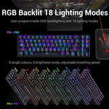 Deimos K599 - TKL 2.4Ghz+wired RGB Mechanical Keyboard (Red Switch)