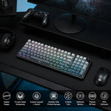 Redragon Eisa Pro K686 Pro - Wired+2.4Ghz+Bluetooth RGB Mechanical Keyboard| Concrete Jungle (Custom Switch)