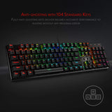 Devarajas K556 - 104 Keys Wired Mechanical Keyboard (Brown Switch)