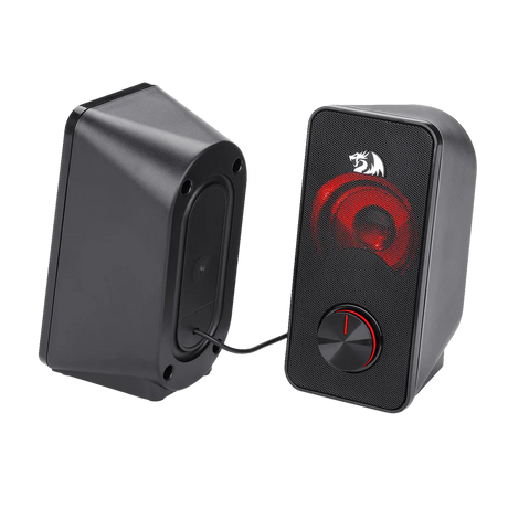 Stentor GS500 - 2.0 Channel Stereo Desktop Wired Gaming Computer Speaker With Red Backlight