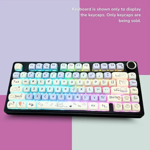 Cloud Wangwang Keycaps 130 Qty | Compatible With All Kind of Keyboard | Cloud Wangwang keycaps (CWK)