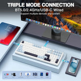 AULA F99 3 in 1 Hot Swappable RGB Gasket Wireless Mechanical Gaming Keyboard (F99IUR)