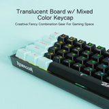 REDRAGON Pro Castor K631 SE 65% Bluetooth + Wired Mechanical Gaming Keyboard ( Linear Red Switch )