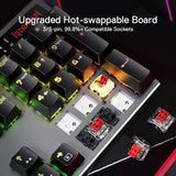 Dharma Pro K556 Pro - 104 Keys Bluetooth+2.4Ghz+wired Mechanical Keyboard (Quiet Linear Red Switch)