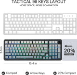 Redragon Eisa Pro K686 Pro - Wired+2.4Ghz+Bluetooth RGB Mechanical Keyboard| Concrete Jungle (Custom Switch)