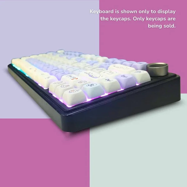 Cloud Wangwang Keycaps 130 Qty | Compatible With All Kind of Keyboard | Cloud Wangwang keycaps (CWK)