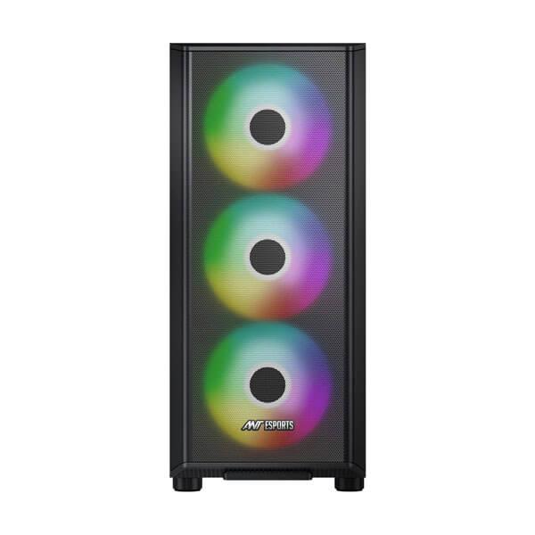 Ant Esports 411 Air ARGB (E-ATX) Mid Tower Cabinet (Black)