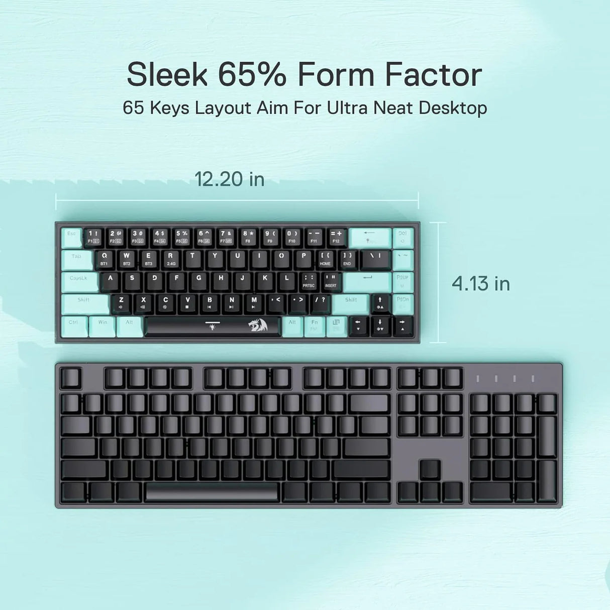 REDRAGON Pro Castor K631 SE 65% Bluetooth + Wired Mechanical Gaming Keyboard ( Linear Red Switch )