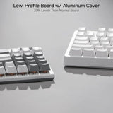 Magicwand Se K655 75% Wired Mechanical Keyboard White and Grey (Quiet Linear Red Switch)